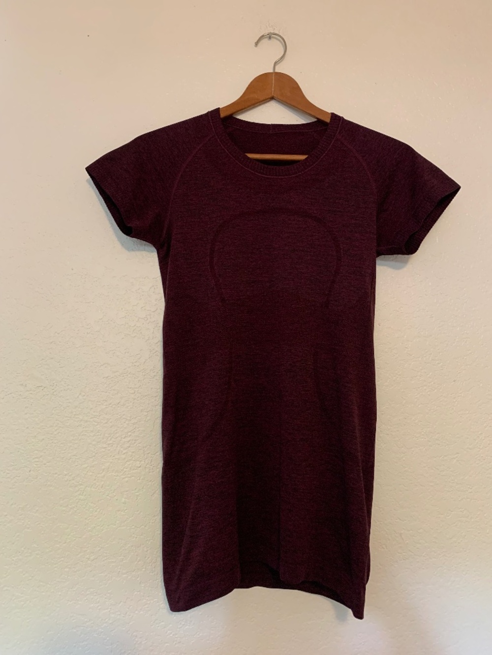 Lululemon Swiftly Tech Short Sleeve Crew in the Deep Rouge Burgundy Maroon | 6